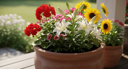 Naklejka premium flower pot