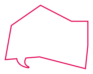 シンプルな吹き出し　ギザギザした形