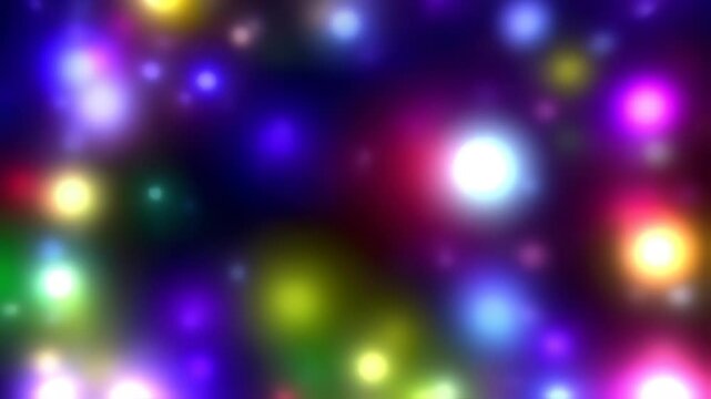 Surreal Christmas Lights Warping and Bending