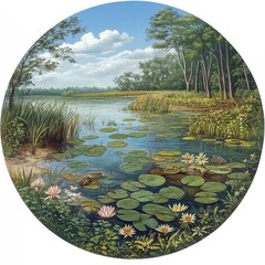 Freshwater ecosystems river lake wetland biodiversity aquatic species habitat clean water preservation environmental importance sustainability natural resource ecosystem