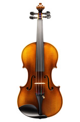 Elegant Wooden Violin with Glossy Finish and Meticulous Details