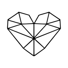 geometric heart design