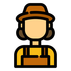 woman farmer icon