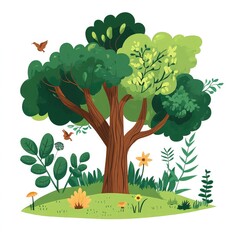 Forests and woodlands tree biodiversity natural habitat wildlife shelter ecosystem services flora woodland nature conservation environment resources wild species survival
