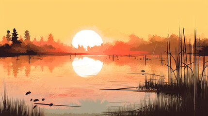 Fototapeta premium Emotive Sunset