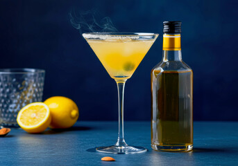 The Orgeat Martini: A Sophisticated Sweet & Sour Lemon Cocktail Featuring Velvety Almond Syrup.