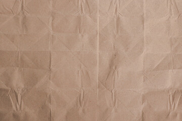 Folded Brown Kraft Paper Texture
