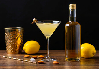 Craft Your Own: Tangy Lemon & Sweet Orgeat Martini ? A Perfect Boozy Almond Refresher Recipe.