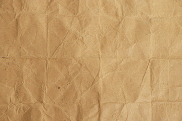 Crumpled Brown Kraft Paper Texture

