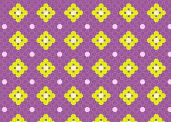 和をイメージしたドット柄 タイル 背景