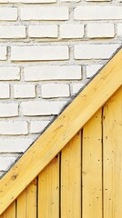 Obraz premium Abstract Brick and Wood Texture Background Diagonal Design