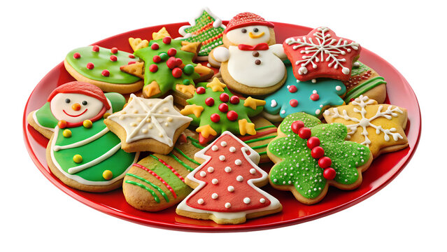 christmas gingerbread cookies and decorations