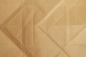 Brown Kraft Paper Folded Texture

