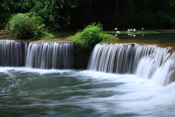 Namtok Chet Sao Noi or Chet Sao Noi waterfall,
the famous tourist attraction of Saraburi is a 7-tiered waterfall that is clean and shady with various large and small trees. THAILAND