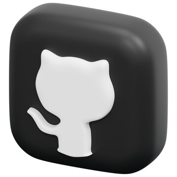 3D Github Icon