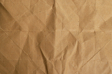 Grunge Folded Brown Kraft Paper Texture

