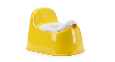 Fototapeta premium Bright Yellow Toddler Potty Training Seat for Kids: A Safe and Comfortable Potty Chair for Early Childhood Development