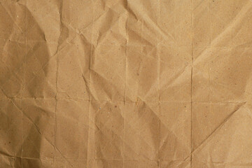 Grunge Folded Brown Kraft Paper Texture


