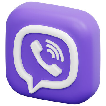 3D Viber Icon