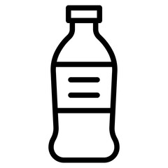 Plastic bottle in vector illustration