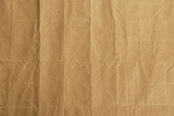 Brown Wrinkled Kraft Paper Texture

