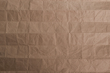 Wrinkled Kraft Paper Texture Background

