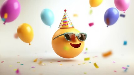 Happy Emoji Birthday Party. - Powered by Adobe