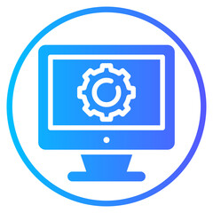 gear gradient icon