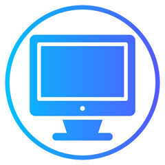 monitor gradient icon
