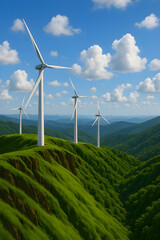 wind turbine in the field