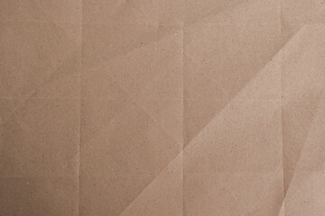 Folded Brown Kraft Paper Texture

