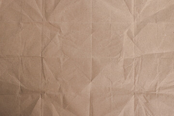 Folded Brown Kraft Paper Texture

