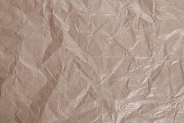 Crumpled Brown Paper Texture Background

