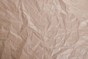 Crumpled Brown Paper Texture Background

