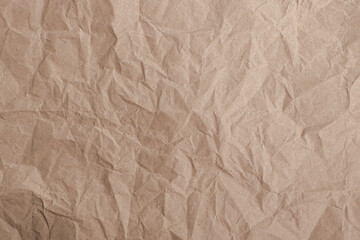 Crumpled Brown Paper Texture Background

