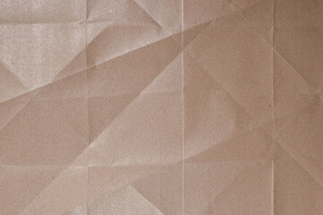 Fototapeta premium Geometric Folded Kraft Paper Texture