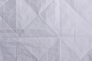 Crumpled White Paper Texture Background

