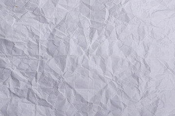 Crumpled White Paper Texture Background

