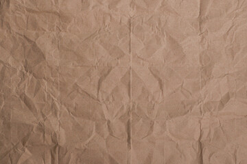 Crumpled Brown Paper Texture Background

