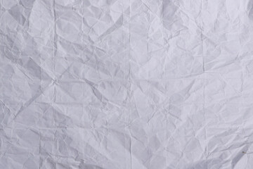 Wrinkled White Paper Texture Background

