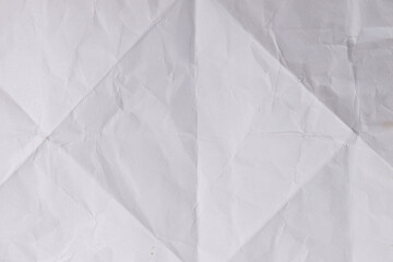 Wrinkled White Paper Texture Background

