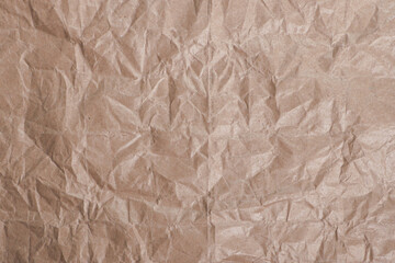 Crumpled Brown Paper Texture Background

