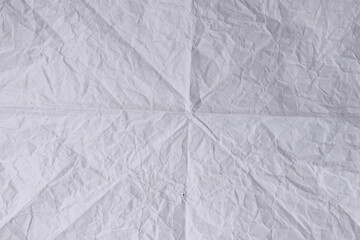 Crumpled White Paper Texture Background

