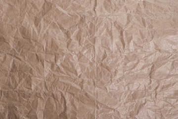 Wrinkled Brown Kraft Paper Texture

