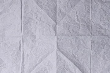 Crumpled White Paper Texture Background

