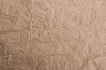 Crumpled Brown Paper Texture Background

