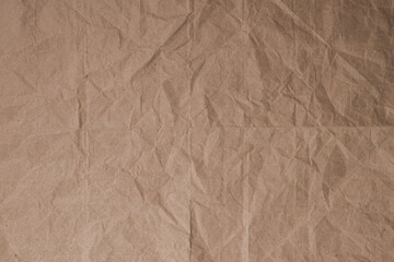 Brown Wrinkled Paper Texture Background