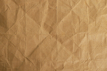 Folded Brown Kraft Paper Texture

