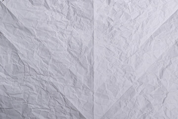 White Crumpled Paper Texture Background