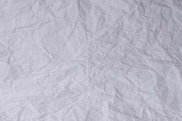 White Crumpled Paper Texture Background